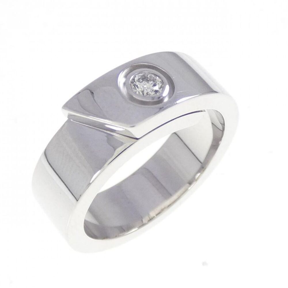 Cartier Anniversary 750 White Gold Diamond Ring Size 7